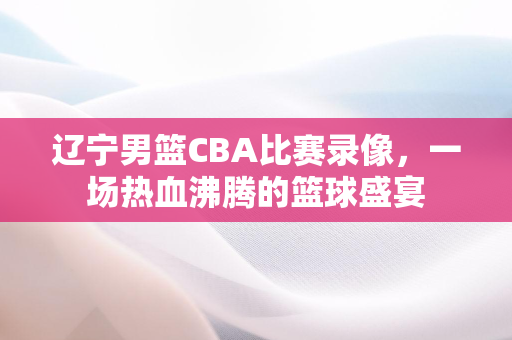 辽宁男篮CBA比赛录像，一场热血沸腾的篮球盛宴